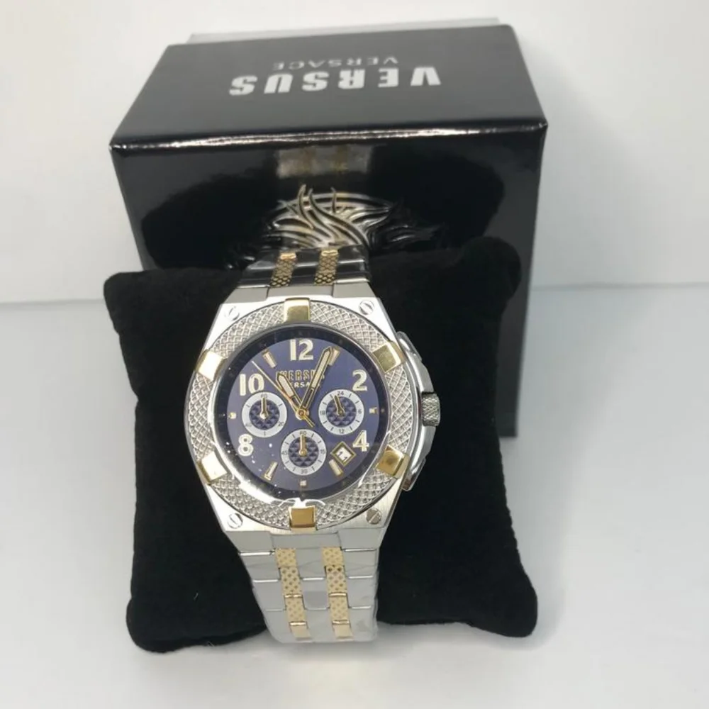 VERSUSVersaceVersace Men'sEsteve IPYellow GoldStainless SteelCase Watch,